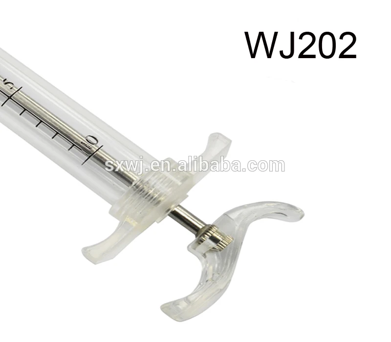 High Quality WJ202 TPX Veterinary Syringe 5ml Plastic Steel for Farm Poultry & Cattle Vaccine Injection Direct From Factory
