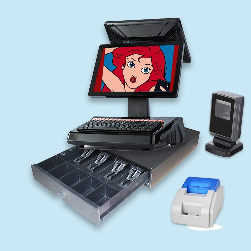 Best Quality  Cash Register touch screen pos system offine pos machine