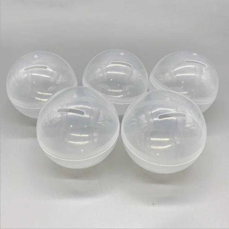 Jn2022 Wholesale 100mm Twisting Ball Bath Toys Custom Plastic Capsule Vending Empty Toy Capsules for Kids Suppliers