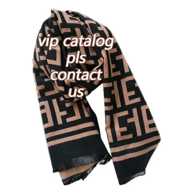 Luxury Brand Designer Scarf Cashmere Double-sided Silk Shawls Winter Warm Scarf For Women