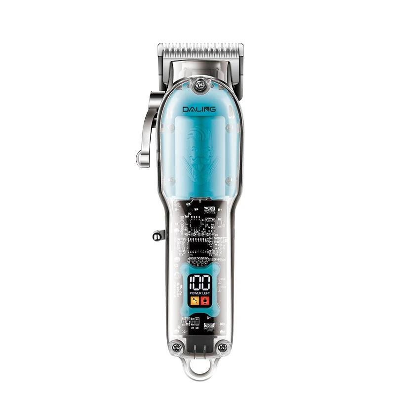 New Full Transparent Visible Body  Hair Cutting Machine Cordless Shaver Trimmers Barber Professional Hair Clipper Equipment