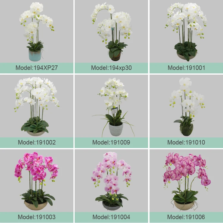 Decorating artificial flowers New Products office decoration flower 6-stem ornament orchid