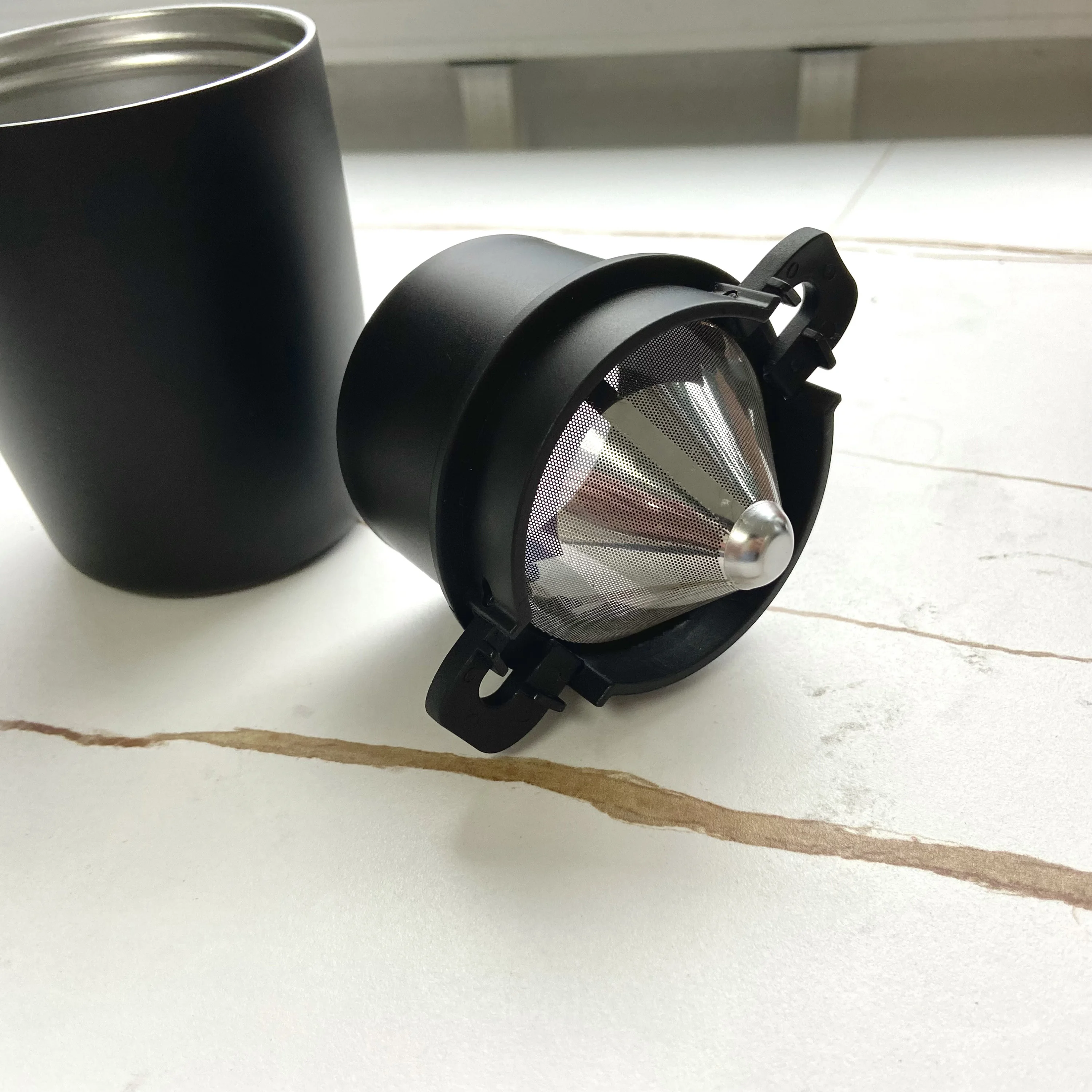 Amazon Hot Sale Hot Popular Household Stainless Steel Adjustable Portable Manual Coffee Bean Grinder