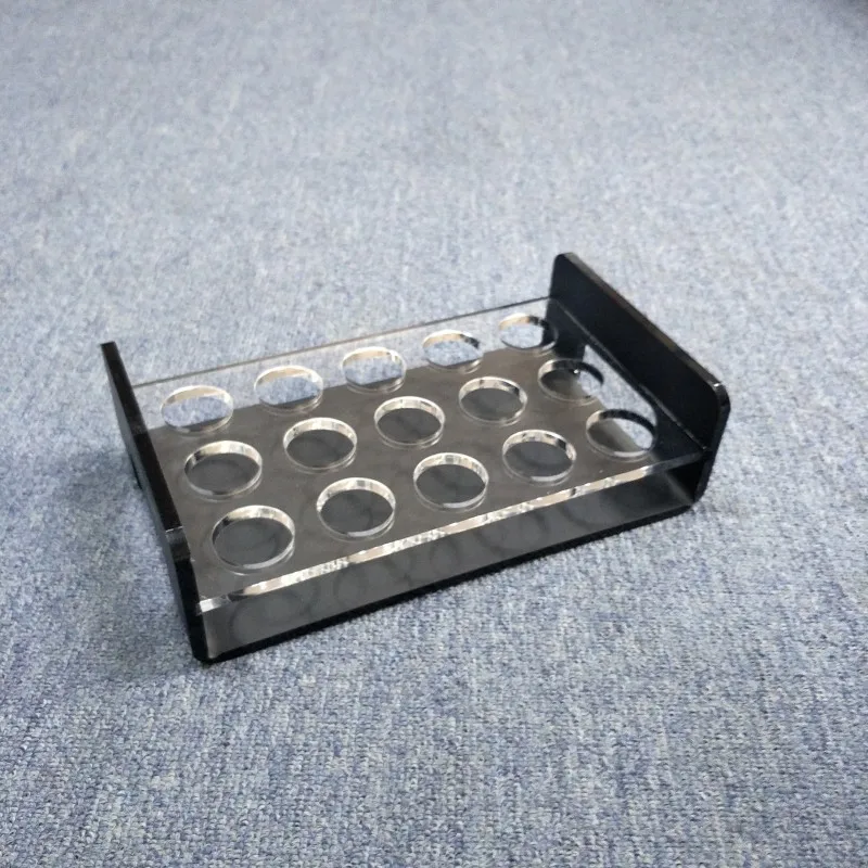 Barware Liquor Cup Holder Acrylic Shot Glass Serving Tray for Whisky Brandy Vodka Rum and Tequila Shot