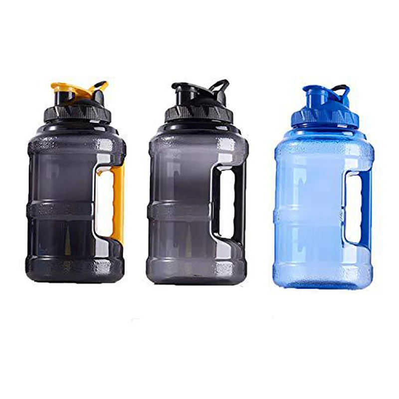 Hot Sales Customized 2.5L 64OZ BPA Free PET Sports Water Jug Gym Outdoor Fitness Gym Water Bottle With Side Handle