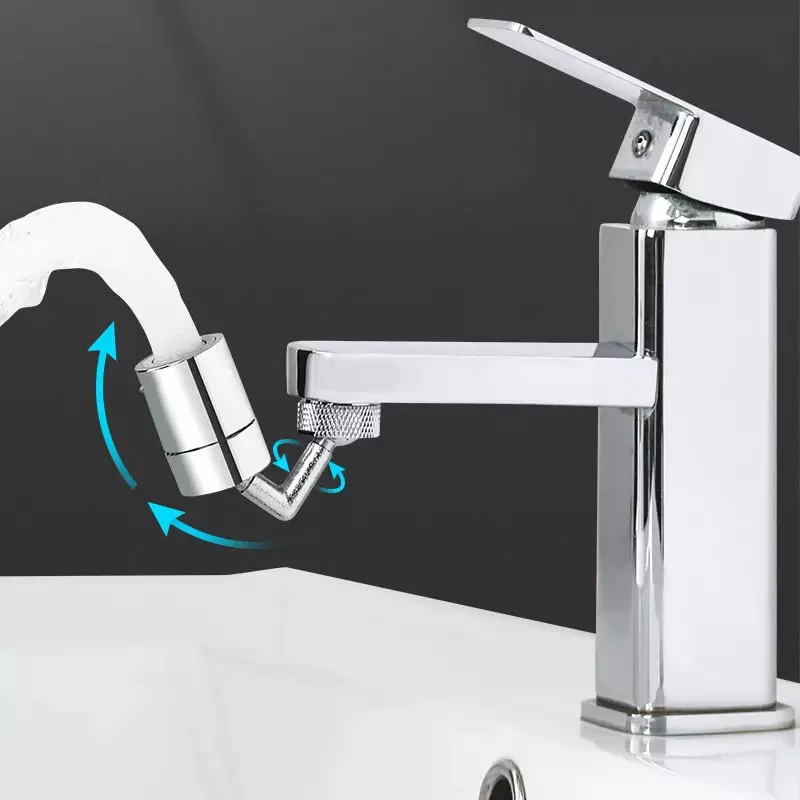 Brass 720 Degree Rotating Sink Faucet Aerator Rotatable Foaming Kitchen/bathroom Extender
