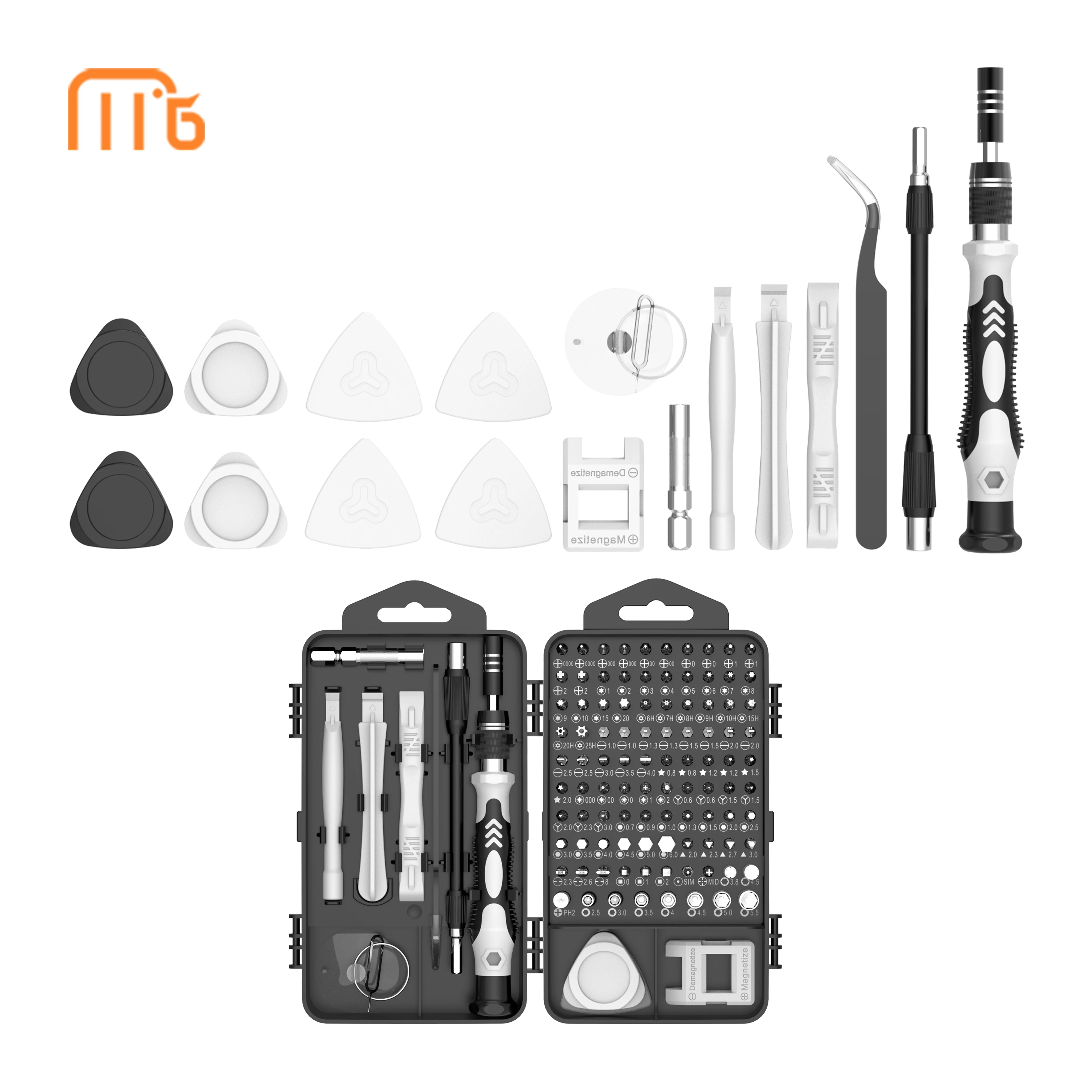 Precision Screwdriver Set Magnetic Driver Kit Chrome Vanadium Steel 117 in 1 Repair tool kit with 98 Bits