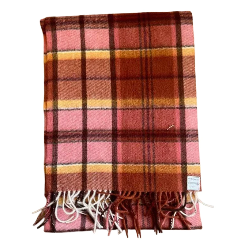 Cross-border hot sale winter thick wool scarf shawl wolle cold-proof and wind-proof sub-design home warmth