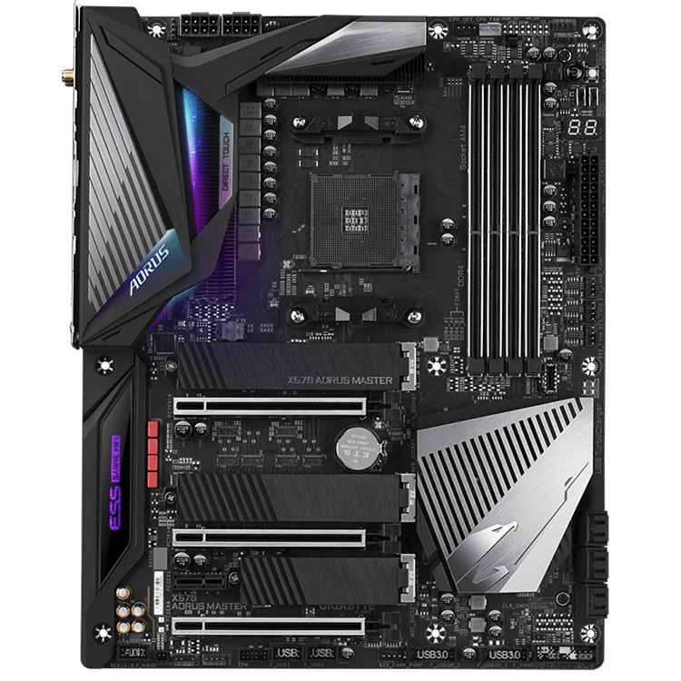New board for GIGABYTE X570 AORUS MASTER Motherboard . DDR4 128GB Memory 3rd And 2nd Generation AMD Ryzen processors For Gaming