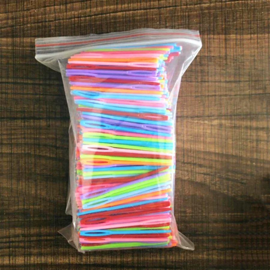 wholesale 5.5cm 7cm 9cm plastic sewing needles knitting needle 1000 pcs