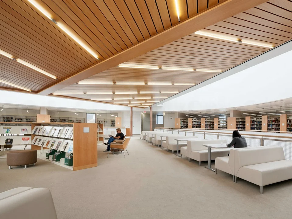 Aluminum G-Strip Baffle Ceiling panel Aluminum Linear Ceiling system Building Decorative Metal Suspended False Ceiling Design