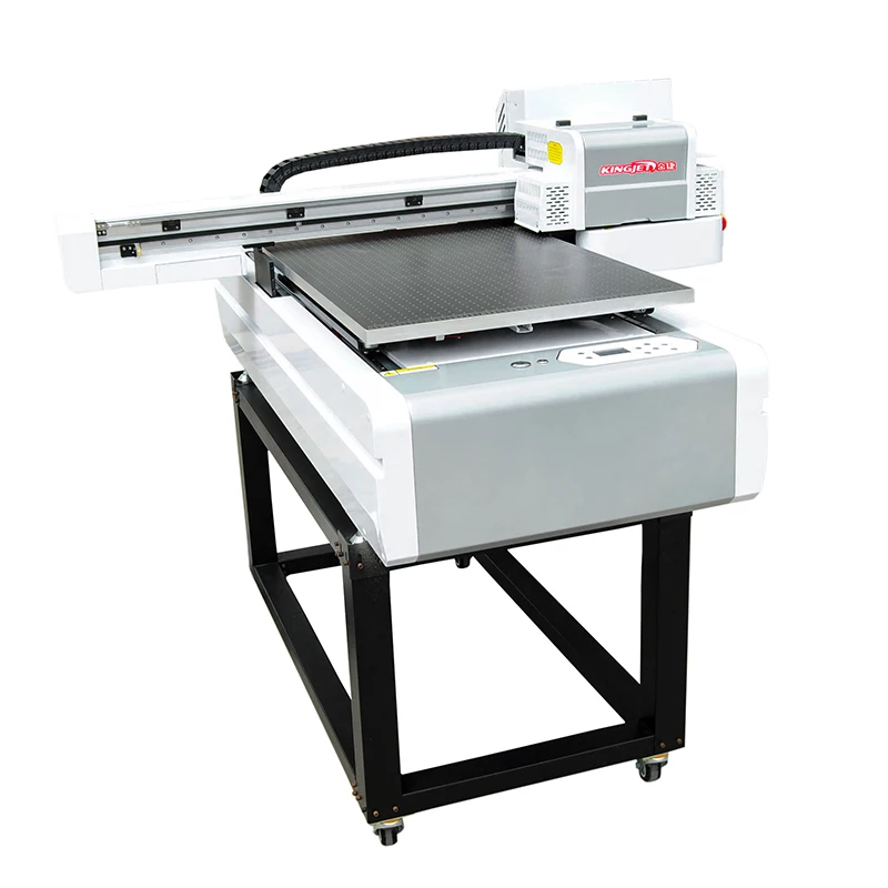 
KingJet 6090 DTG impresora UV flatbed printer for Printing glass metal phone case ceramic title wine bottle gifts 
