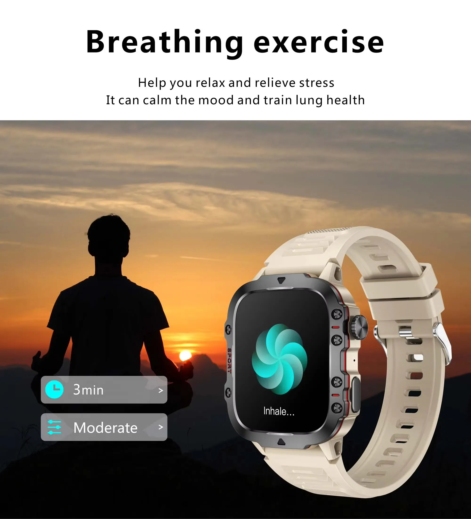 3ATM Newest 1.96 Inch Watch for Men Smart Watch 2024 QX11 Fitness Tracker Heart Rate with Blood Pressure Smartwatch