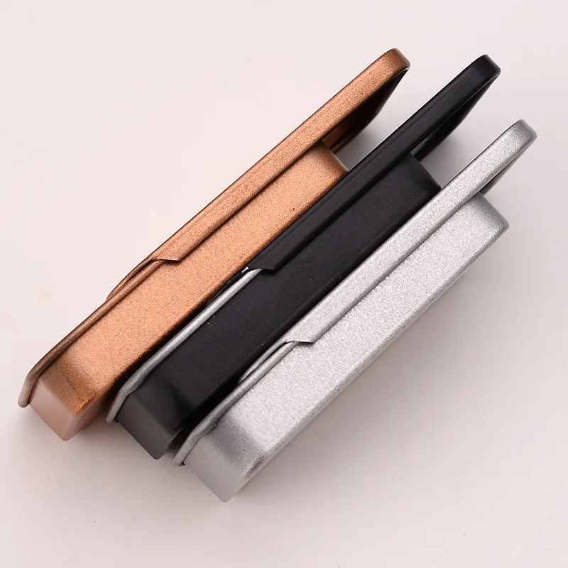 Wholesale rectangular 10g  balm pull tin silver small sliding mint tin