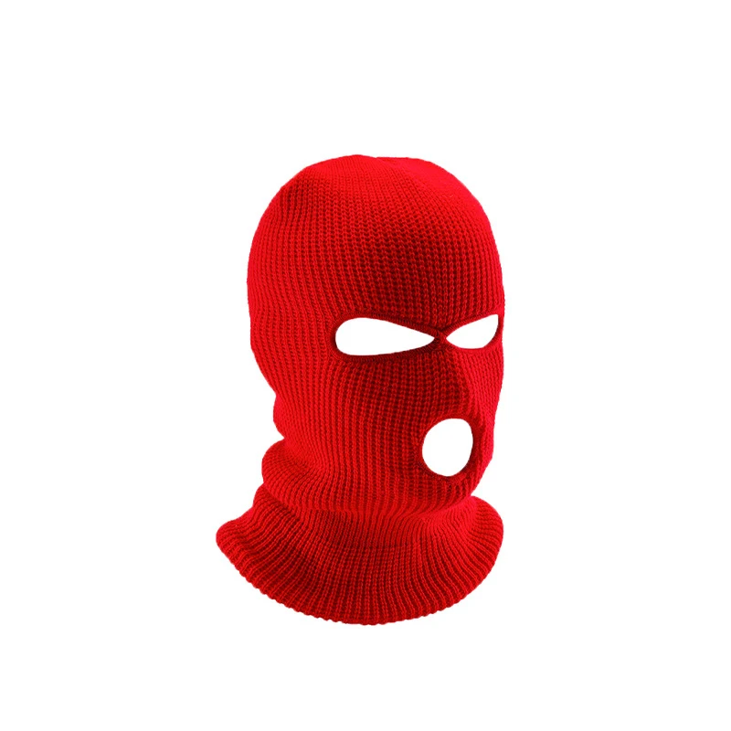 Зимняя шапка с логотипом 3 отверстия