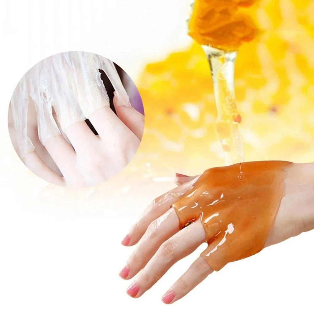 Private Label Moisturizing Peel Off Honey Hand Wax Mask Paraffin Wax For Hand