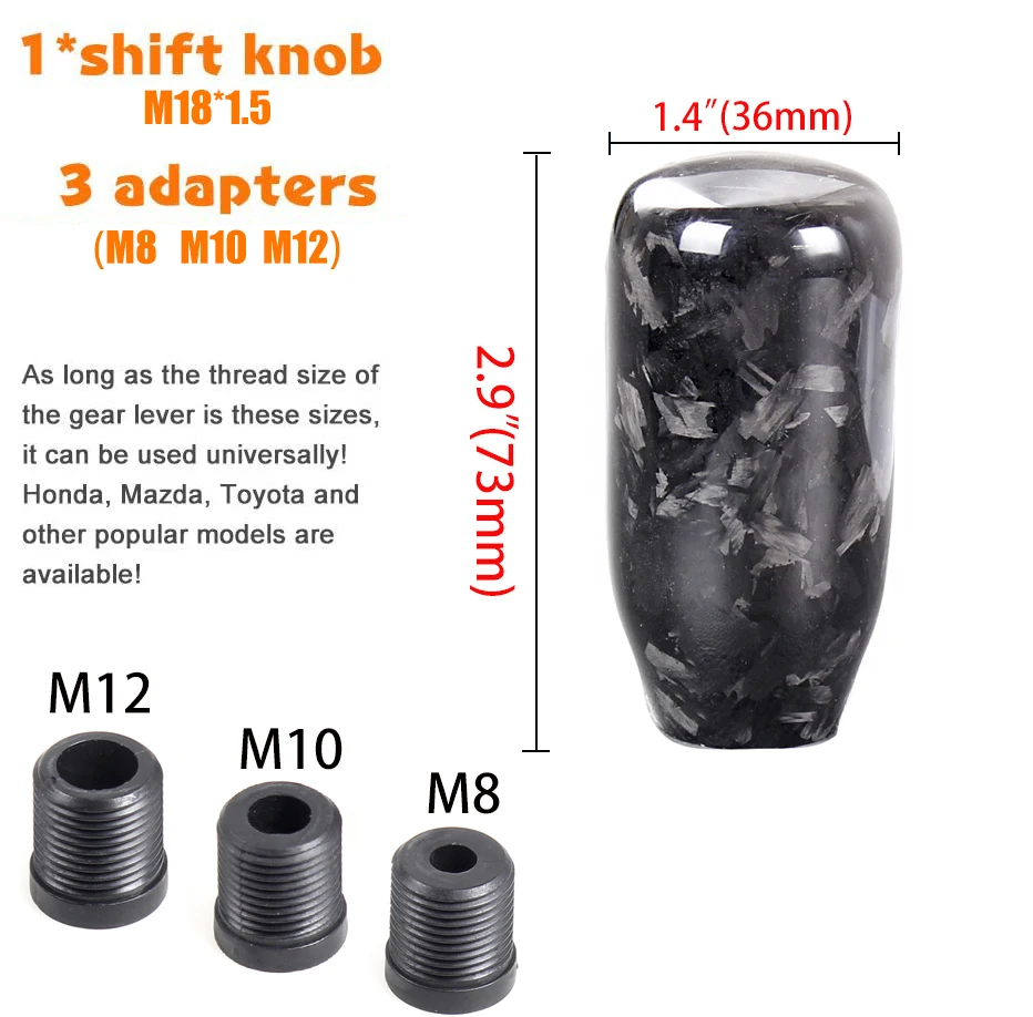  RASTP Forged Carbon Fiber Universal Manual Automatic Transmission Car racing Shifter Lever Gear Shift