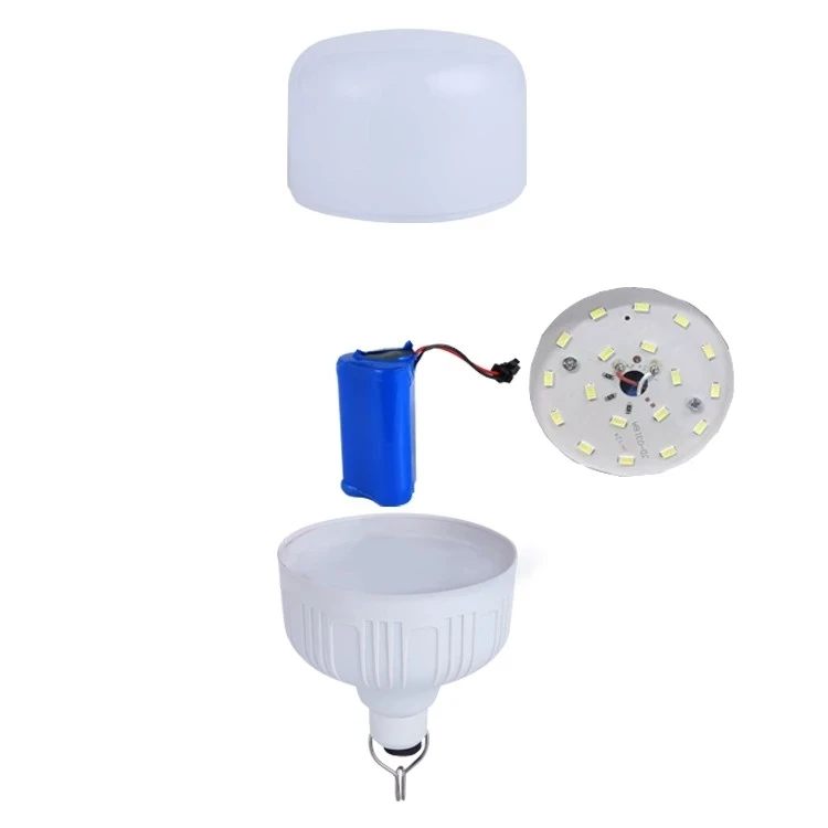 AC85-265V Outdoor Rechargeable Mobile Lamp Super Bright Portable Tent Market Hook Up Night Light Camping Emergency Light