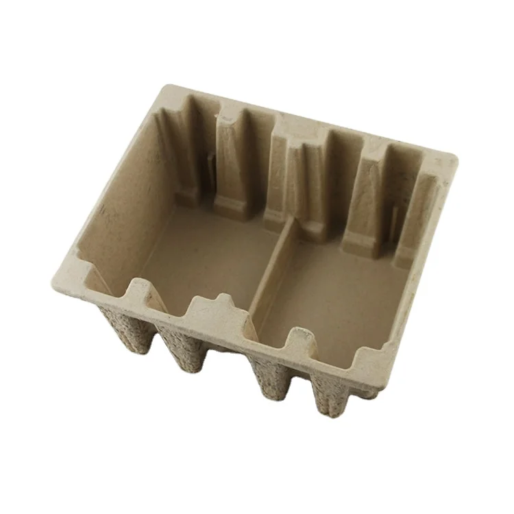 environment friendly packaging molded pulp tray
