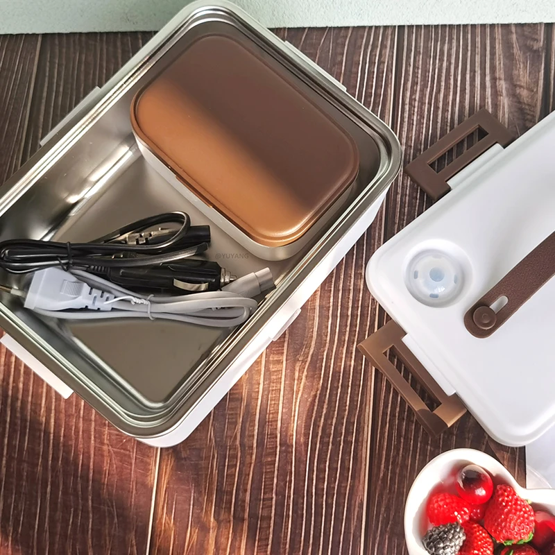 2022 New 80W 110V Electric Lunch Box Portable Heated Food Warmer 1.8L Large Capacity For Car/Truck/Home Use