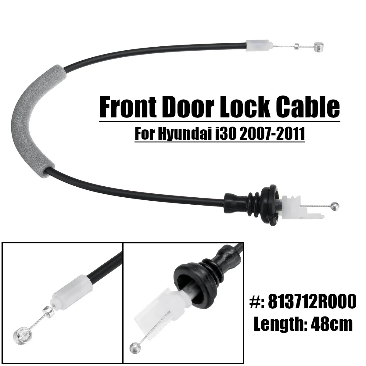 Car Front Left Right Door Lock Cable Wire 813712R000 for Hyundai i30 2007 2008 2009 2010 2011