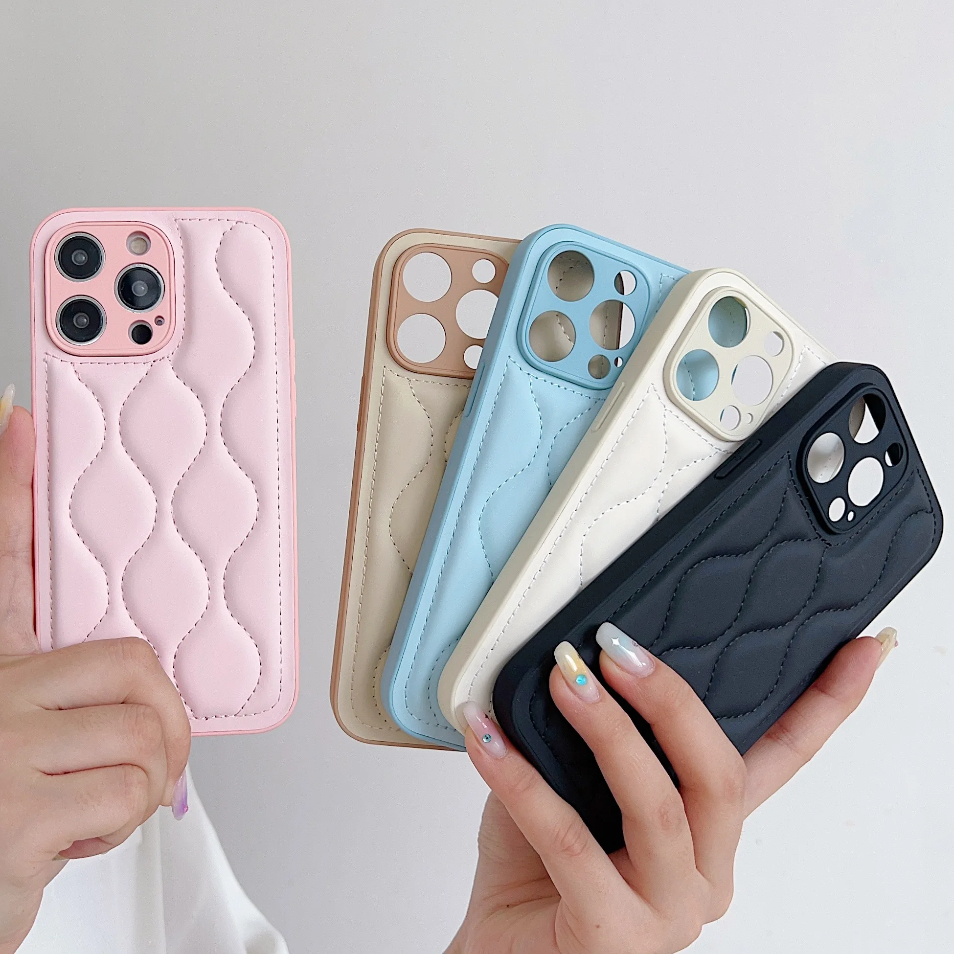 Shockproof Mobile Back Cover Phone Case PU Leather Case For HUAWEI Models for iPhone 15 Series