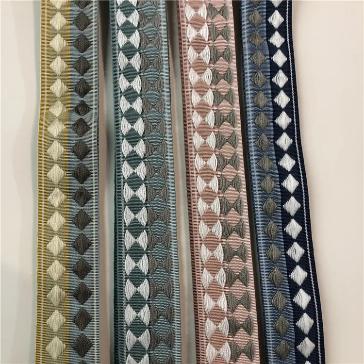 Custom Wholesale Embroidery Velvet Curtain Lace Trim For Sale