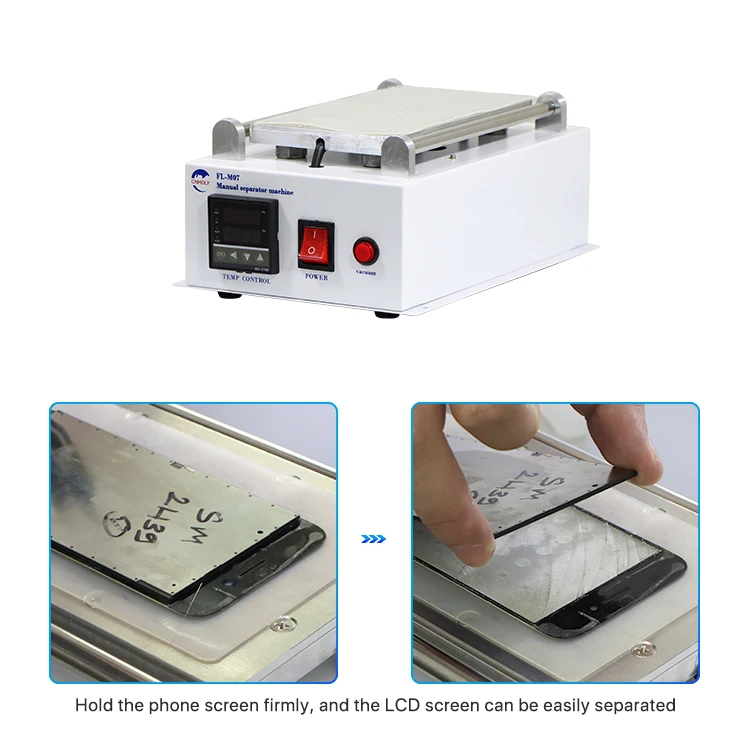  Набор из 5 предметов высокого качества lcd ремонтирующая машина FL-M07 Ручной сепаратор VL-H10Z ЖК сварки для ремонта экрана