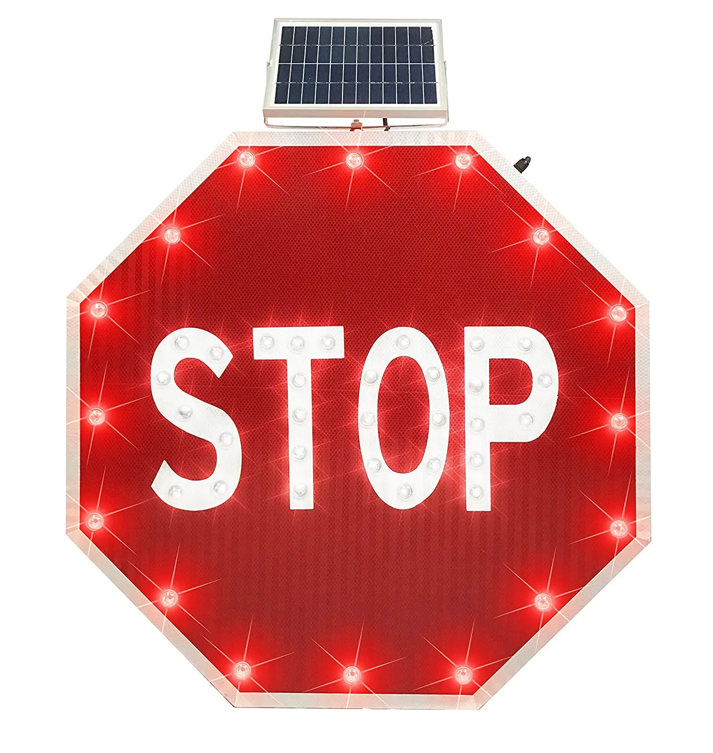 24' or 30' size traffic led road warning sign led stop sign