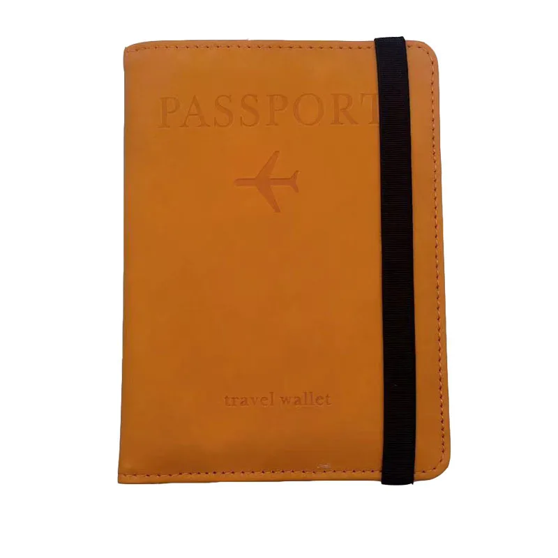 sac tendance 2024  RFID Blocking Passport Holder Cover Wallet PU Leather Travel Document Holder For Women Men Travel Accessories