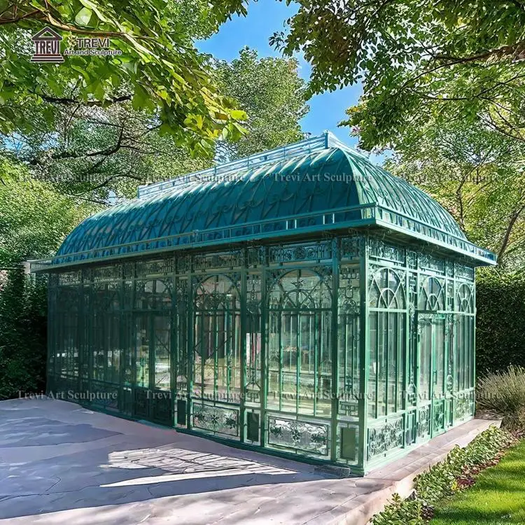 Customized Design Luxury Outdoor High Quality  Wrought Iron Gazebos For Garden