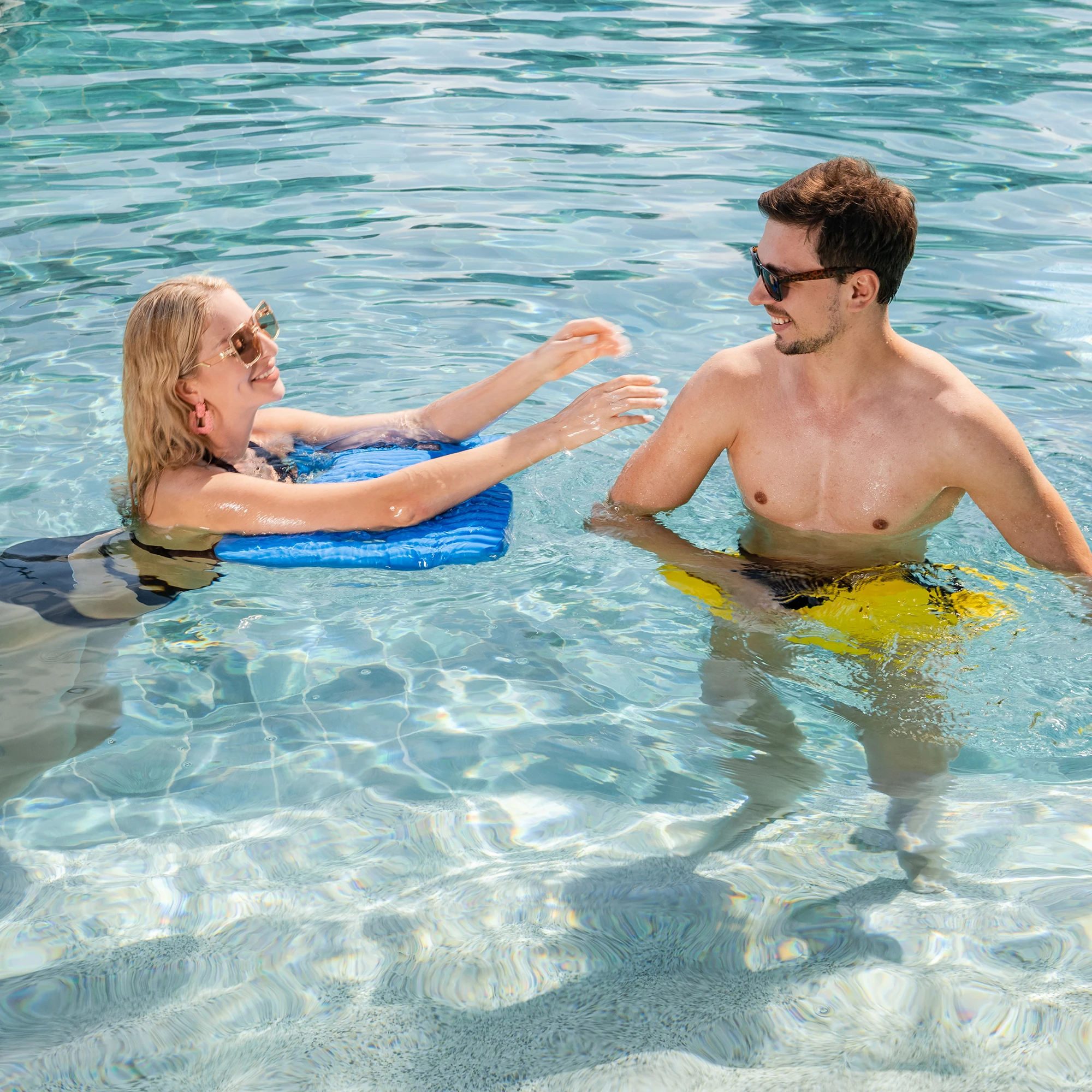 Swimming Accessories Aquatic Therapy Floating Seat NBR Foam Vinyl Coating Pool Saddle Float With different Textures