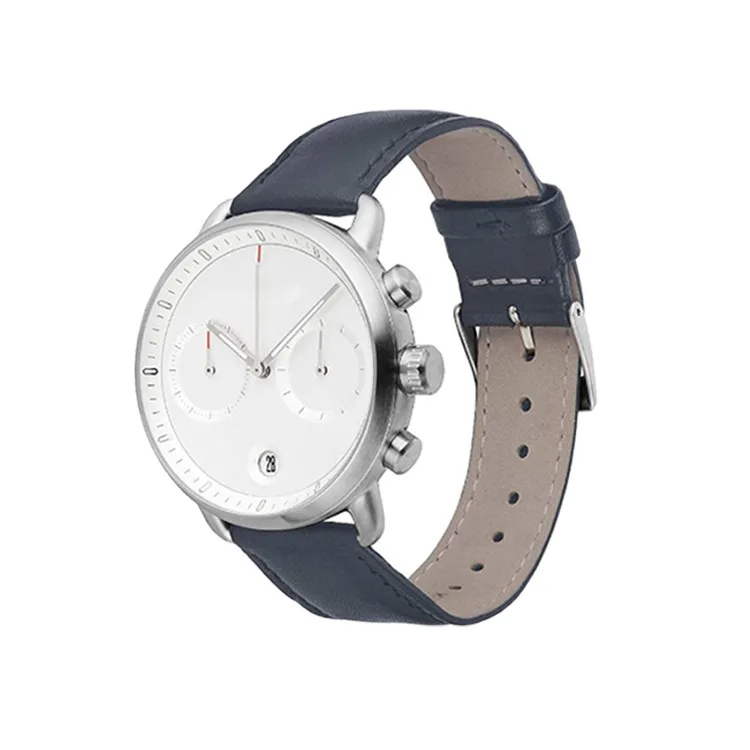Montres De Luxe Fashion Trend Small Two Hands Business Customized Logo Automatic Calendar Belt Men Quartz Watch