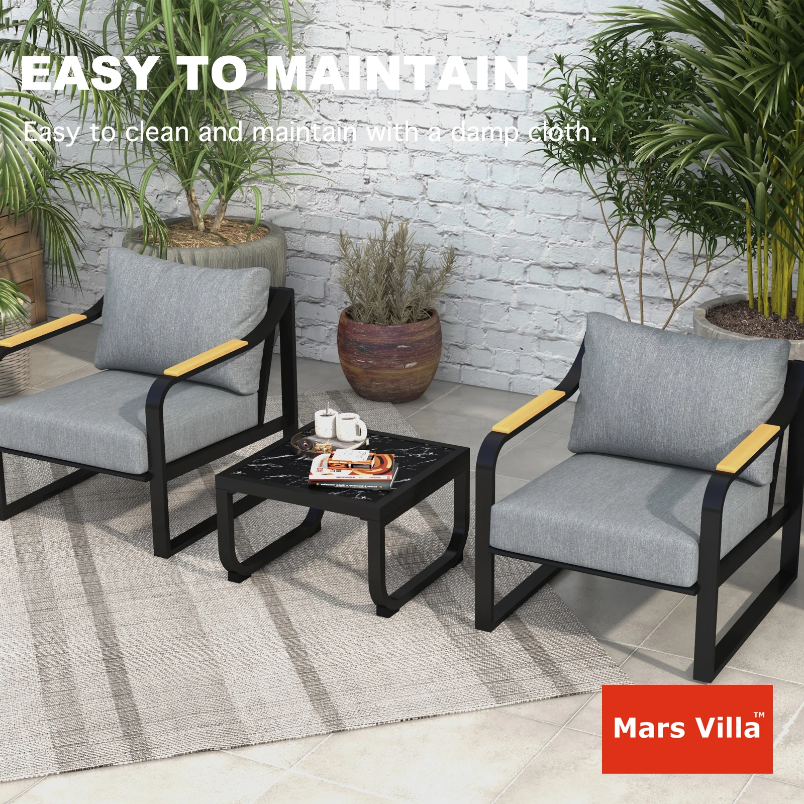Outdoor Coffee Table Detachable Small Coffee Table Modern Tea Table