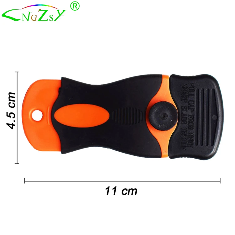 Soft Grip Safety Glass Window Cleaning Scraper Razor Blade Scraper With Metal and Plastic Blade E12 E15