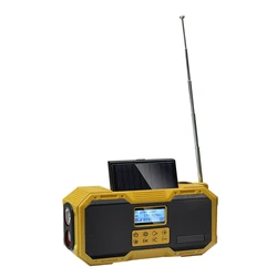 D588 Strong Signal Radio Speakers Outdoor Wireless Mic Mini Bt Speaker With Hand Crank Power