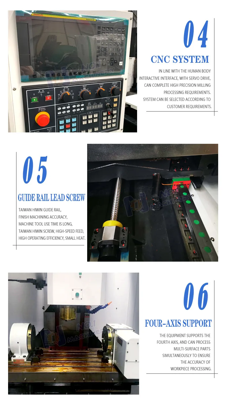 High quality vmc855 cnc machining center fanuc control cnc machining center VMC850