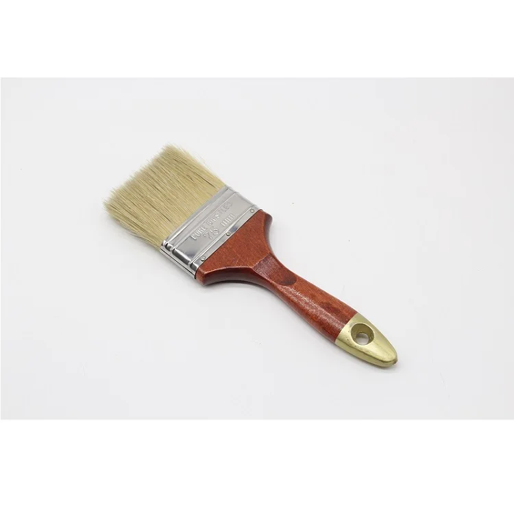 Painting tools 3 inch pig bristle filament wall wooden handle paint brush