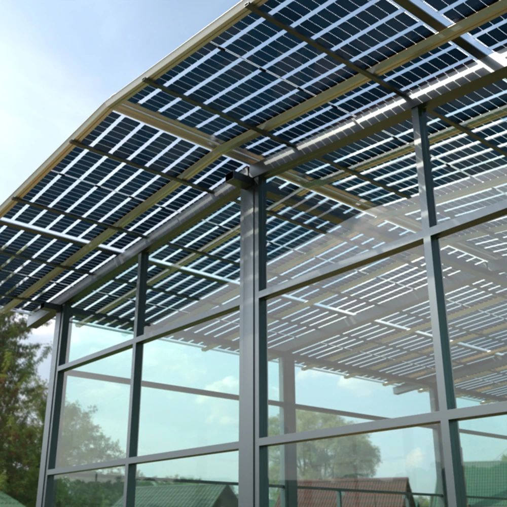 BIPV строительный стеклянный фотоэлектрический модуль 460 Вт 500 монокристаллическая солнечная панель