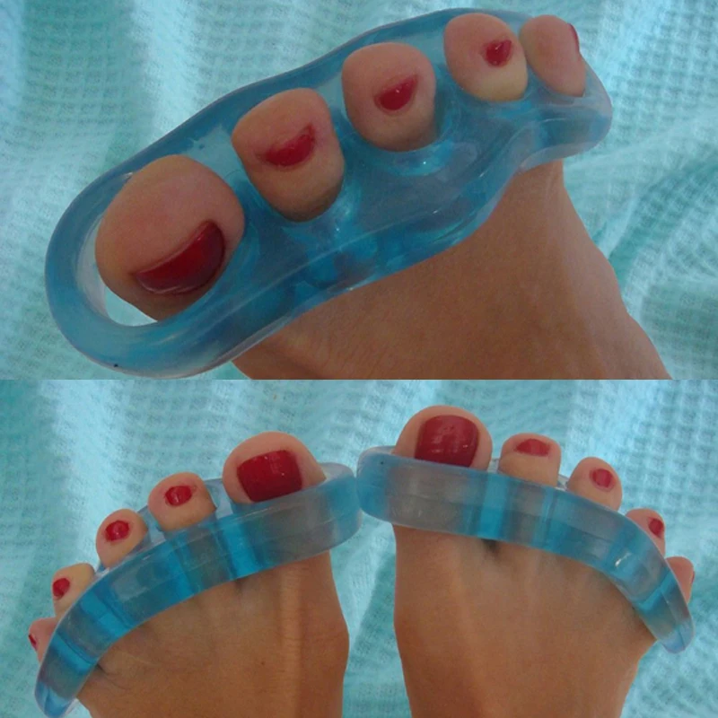 Separator Silicone Bunion Gel Nail Corrector Foot For Pedicure Soft Orthopedic Ge Jelly Strap Heal Feet Care Toe Separators