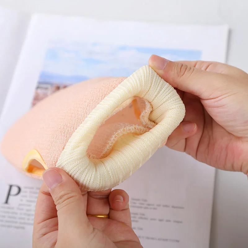 Uni Banner OEM Moroccan Bath Adult Bathing Shower Gloves Style Scrubber Sponge Exfoliating Body Foam Gloves Kids Eco Friendly