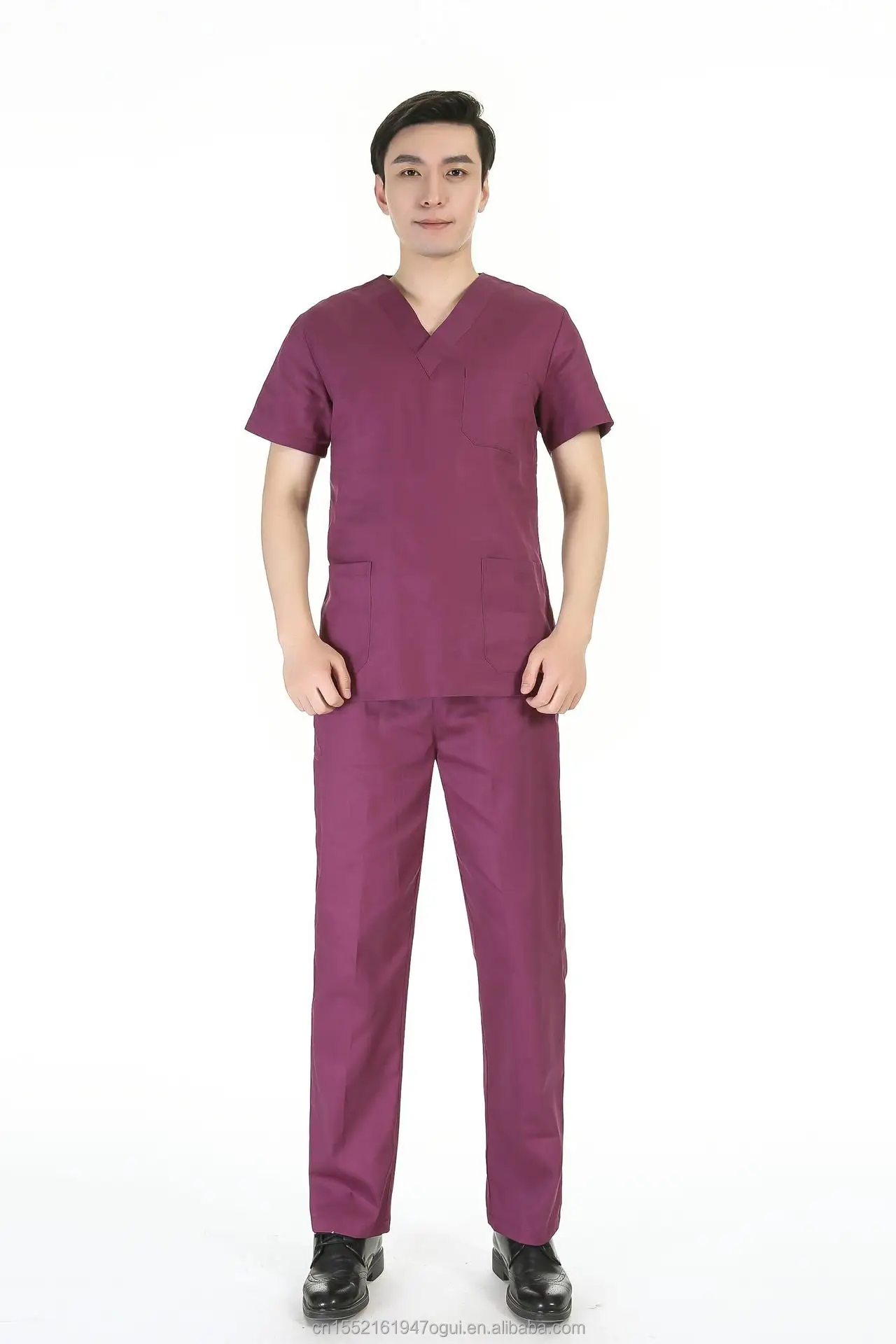 Latest Design Polyester Buen Material Para Hombre Overall Clothing Nursing Sets Scrub Hospital Medical Uniform