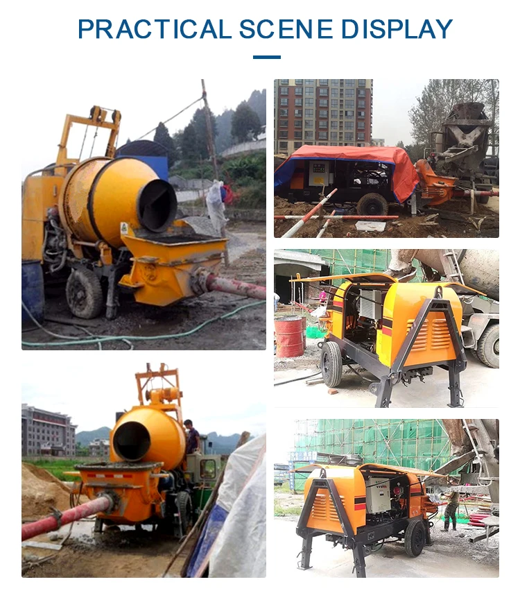 Portable Concrete Cement Mixer Machine Diesel Mobile Mini Concrete Mixers for Sale