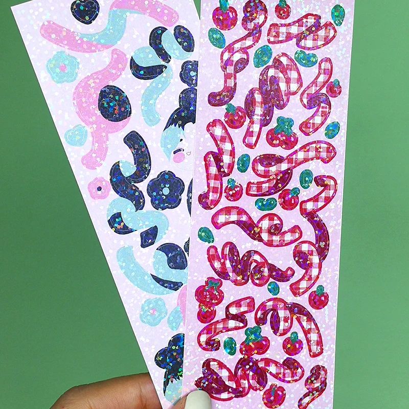 Custom Writable paper Stickers to color in Sticker Sheet Kiss Cut Planner Sheets