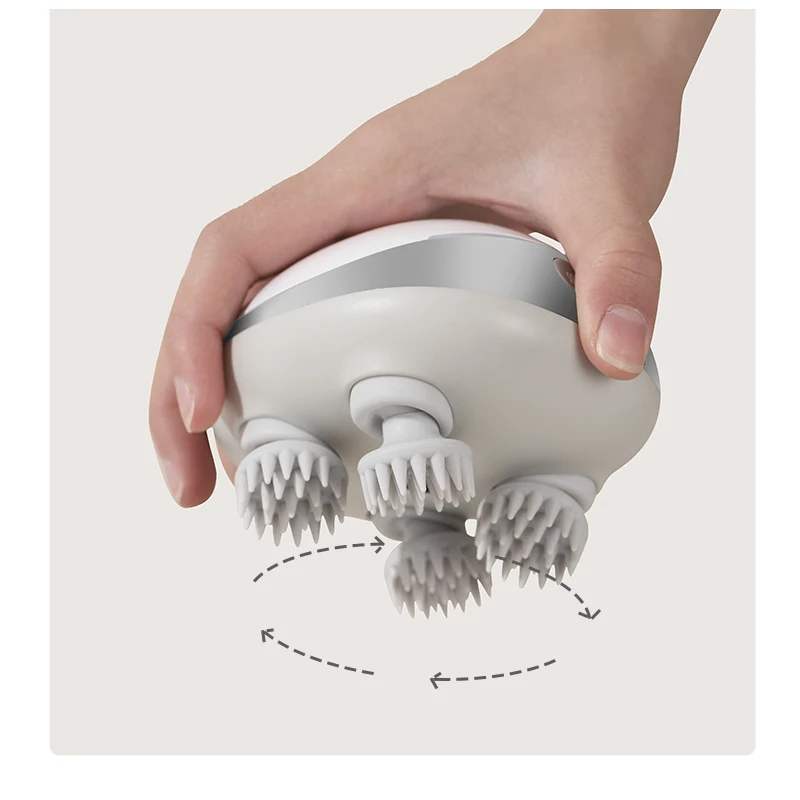 scalp massager with oil compartment silicone head massager spider tingler scalp head massager for blood circulation