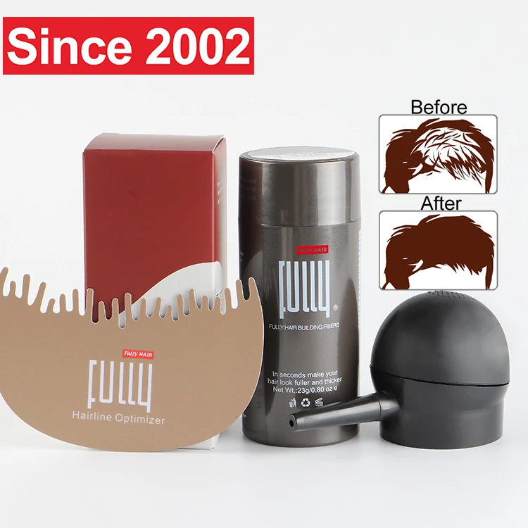 FULLY Factory Provide Highend Private Labels Natural Hair Loss Concealer Powder Hair Building Fibers