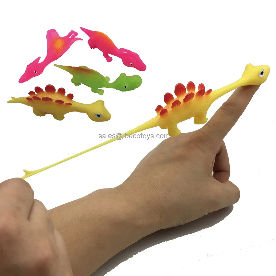 Rubber Stretchy Flying Dinosaurs Finger Slingshot Toys