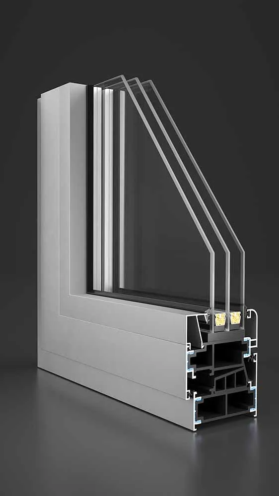 Customized Size Windows And Sliding Doors Fire Protection Upvc Windows And Door System