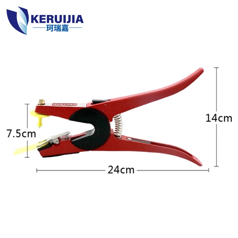 Factory Clicking Sound Metal Ear Tag Pliers Sheep Ear Notching Pliers Cattle Ear Marking Pliers Applicator for Pig Farm