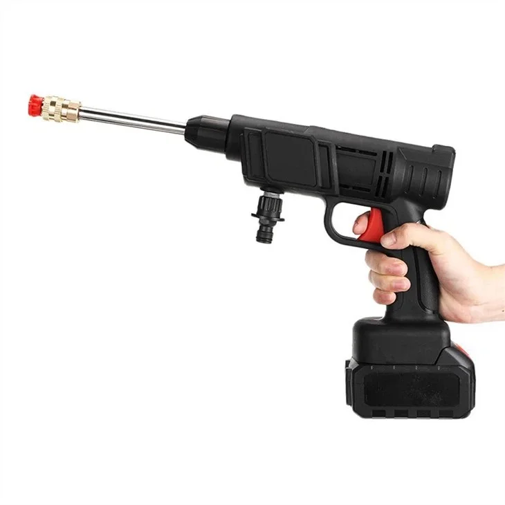 Lithium Rechargeable Cordless Electric Car Wash Machine Gun Water Spray High Pressure Car Washing Water Gun